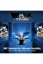 HY300 Mini Projector, 120 ANSI Lumens, 720P Native Resolution, 5G WiFi, 4K Support, 180° Projection - 4