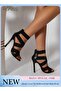 Women's Cross Elastic Strap Sandals Fashionable Summer Hollow out Open Toe High Heels Patchwork Vers