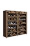 12-Layer Double Row Dustproof Non-Woven Simple Shoe Rack Saves Space