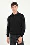Men's Regular Fit Polo Neck Black Knitwear - 3