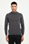 Men's Regular Fit Half Turtleneck Anthracite Knitwear