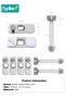6-Piece Baby Safety Locks, Kids Security Locks Set, Adjustable Children Safety Locker for Freezer, C - 8