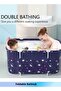 Foldable Bathtub Extra Large Freestanding Soaking Bathing Tub SPA Tub for Hot Ice Bath - 7