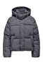 Women's Hooded Double Pocket Puffer Jacket 15322013 Gray - 6