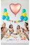 Rose Gold Heart Foil Balloon 61cm, Romantic Balloon, Baby Shower, Promise, Engagement, Anniversary Party Supply - 4