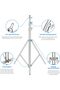 102"/2.6m Stainless Steel Light Stand - 7
