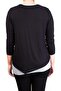 Double Layer Maternity Top, Medium, Black Grey, Piece Of 1 - 4