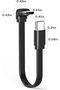90° USB 2.0 Type-C Male-to-Male 8in/20cm Right-Angle Cable - 8