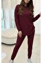 Women's Long Sleeve Hooded Meloni Blouse and Pants Double Suit - 3
