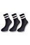 6-Pack Women'S, Black Background with White Circles Casual College - Tennis Socks - 5