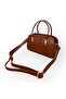 Minimalist Women's Hand and Shoulder Bag with Gold Detail and Thin Handle - 8