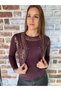 Women's Italian Sim Bead and Sequin Detailed Bolero Set Blouse and Vest 36-42 - 2