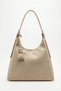 Suede Beige Charm Gift Maraw Model Women's Shoulder Bag