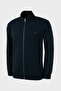 Cotton Blend Regular Fit Mock Neck Cardigan Men's Cardigan 5901223 - 2