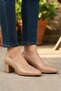 Beige Women's Heeled Shoes 357184 Z - 3
