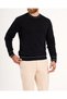 Italian Style S Slim Fit Crew Neck Knitwear Black T13784