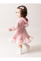 Girl's Festive Candy Pom-Pom Puff Dress