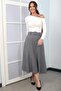 Women's Herringbone Bell Skirt