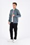 Fleece-Lined 3 Thread Winter Tracksuit Set Khaki 5721-H