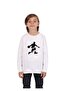 Boy's Sweatshirt Basketball Printed Crew Neck 3-Thread Fleece-Lined 5-10 Years Old Ecru