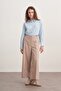 Women's Gabardine Culotte Pants Beige - 2
