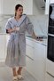 Wellsoft Plush Extra Soft Hooded Long Dressing Gown with Pocket Detail - 7