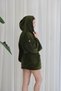 Wellsoft Plush Extra Soft Hooded Short Dressing Gown with Pocket Detail - 7