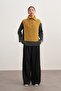 Women's Buttoned Knitwear Sweater Oil Green - 2