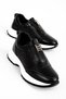Zareywomen's Genuine Leather Rubber Detailed Stitched Sports Shoes Sneaker 4296 - 2