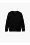 Long Sleeve Regular Fit Textured Crew Neck Sweatshirt - 3