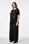 Stone Embroidered Bat Sleeve Bamboo Blouse - 3