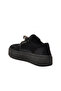 Black Nubuck Lace-Up High Sole Women's Sneaker 25K475 Z - 4