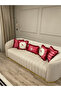 Premium |   Love Birds Pink Series Tasseled 5-Piece Throw Pillow Cover Set - 6