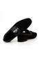Black Color Laceless Genuine Leather Suede Men's Shoes - 2