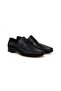 Black Color Laceless Genuine Leather Men's Shoes