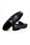 Gray Color Laceless Genuine Leather Men's Shoes - 2