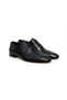Black Color Lace-Up Genuine Leather Men's Shoes