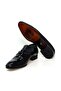 Dark Gray Genuine Leather Laceless Men's Shoes - 3