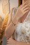 Steel Women's Bracelet Gold Color Zircon Stone Model Charm 316L Non-Tarnish |   Stylish and Durable Jewelry