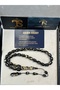 Golden Rosary - with Gold Particles - Golden Rosary - Name Can Be Engraved on the Outside, with a Square Box - 4