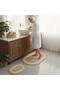 4 Piece Striped Jute Bathroom Set - Oval Mat and Organizer Basket Set-White - 4