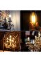 E14 LED Light Bulb, 6 Pack C35 Filament Candle Bulbs, 4W (40W Equivalent), Warm White 2700K - 7