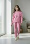 Cotton Hooded Girls' Bottom Top Tracksuit Set - 3