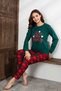 Mother-Daughter Matching Long Sleeve Plaid Christmas Concept Family Bond Pajama Set-3256 - 5