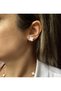 Steel Pearlescent Clover Earrings - 2