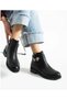 Daily Women's Leather Boots with Zipper and Buckle, Semi-Slippery Sole - 2