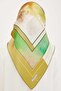وشاح حريري منقوش باللون الأخضر IST 8939 - 35 - 4