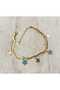 316L Adjustable Bracelet with Star Blue Eye Figure and Italian Chain