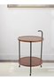 Modern round serving trolley