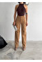 Women's Suede Baggy Pants - 2